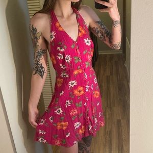 Floral Halter Dress